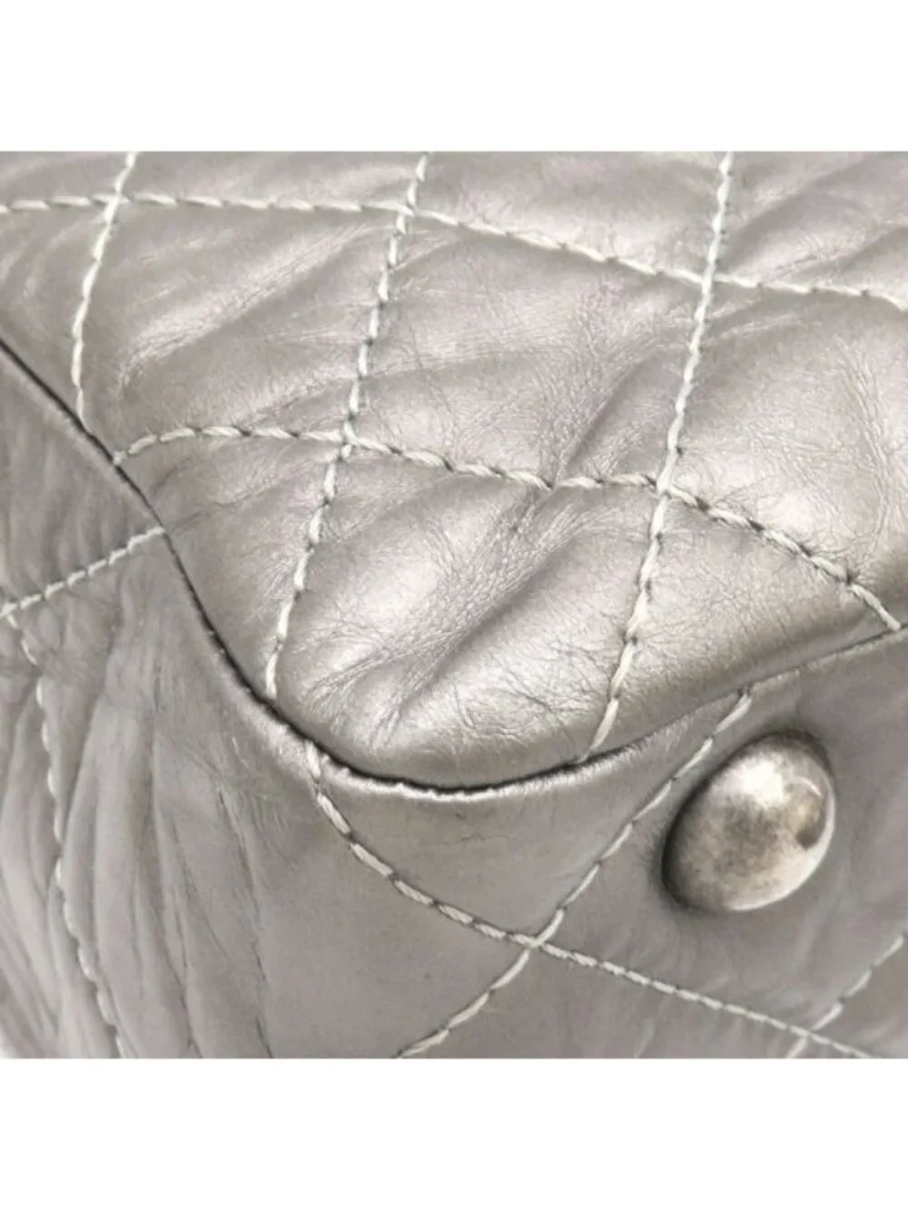 Chanel Tote Silver